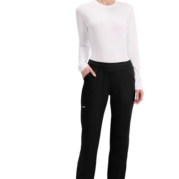 Cherokee.Revolution Mid Rise Straight Leg Pull-on Pant WW110 Mid Rise Straight Leg Pull-on Pant Thumbnail