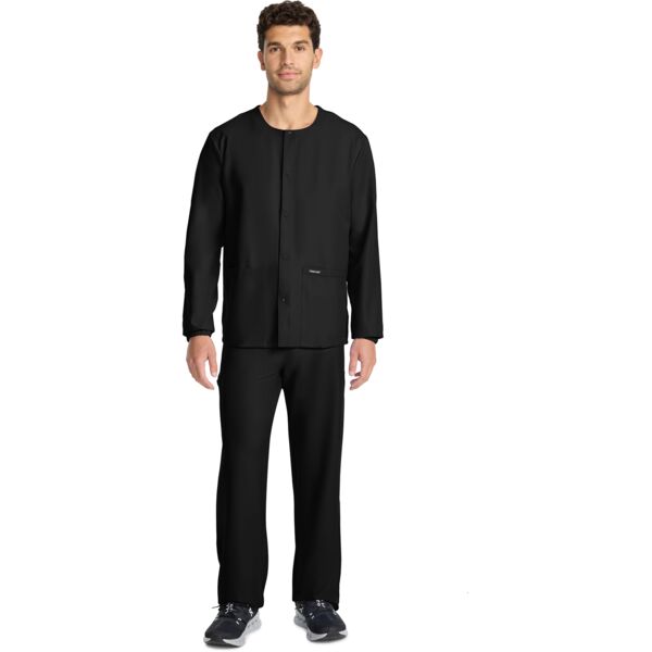 Unisex Snap Front Warm Up Jacket Thumbnail