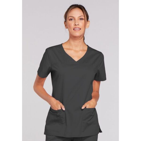 Ladies V-Neck Scrub Top Thumbnail