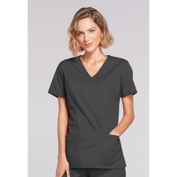 Ladies Mock Wrap Scrub Top Thumbnail