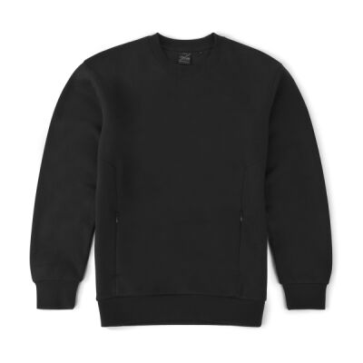 Invisible Zip Crewneck Sweatshirt Thumbnail