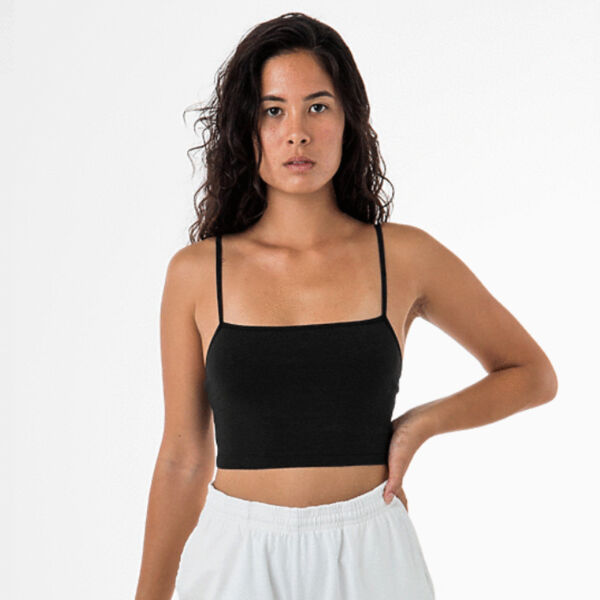 Ctn Spndx Spaghetti Crop Top Thumbnail